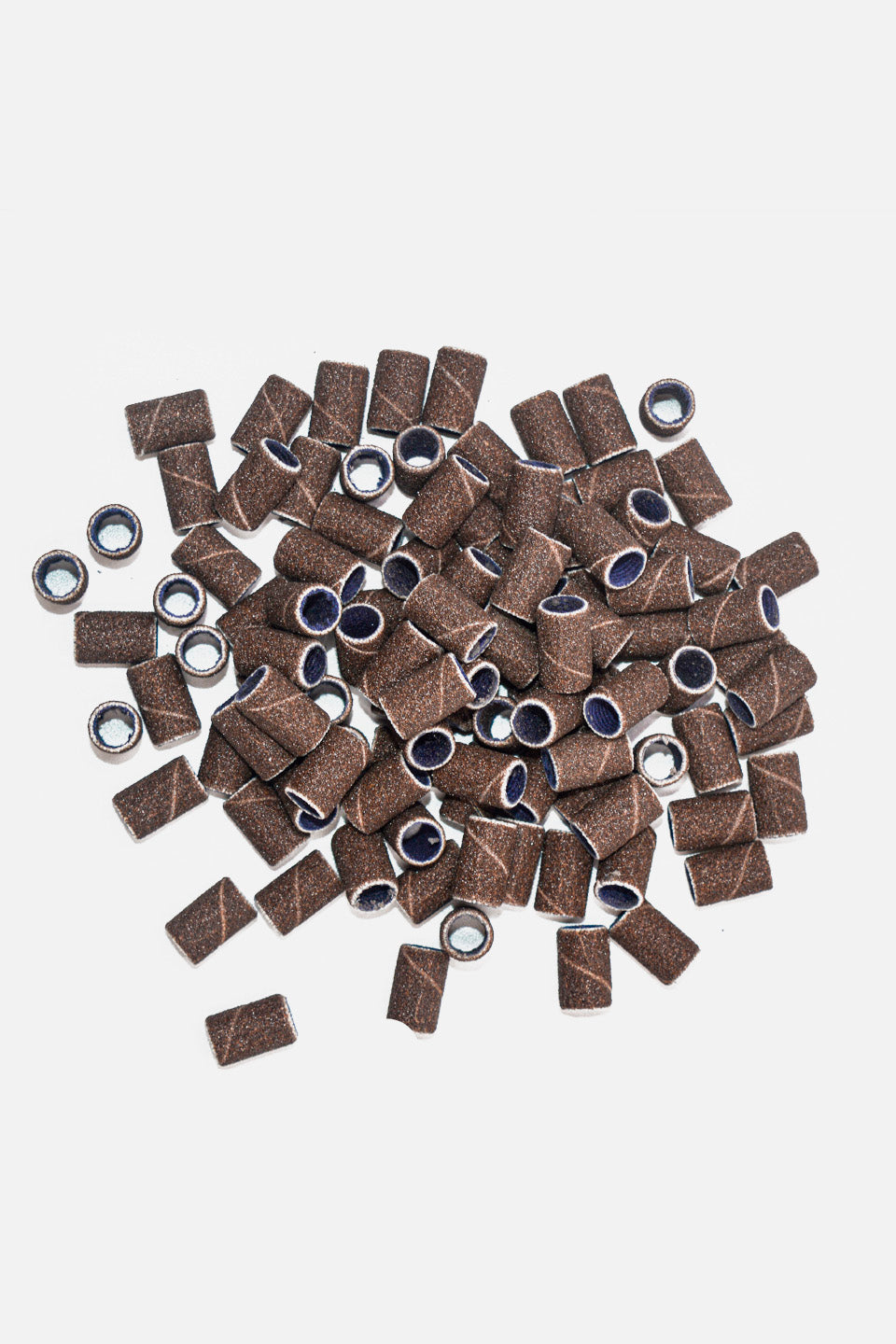 100pcs Medium Grit Nail Sanding Cylinders