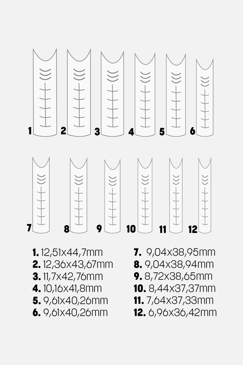 Tips para acrygel Dual Form 120 uds