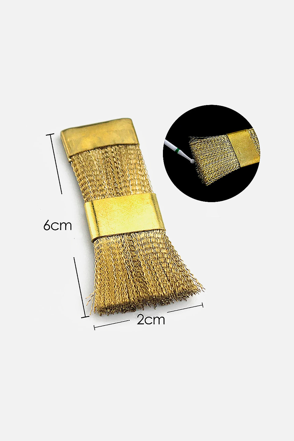 Wire brush for cleaning cutter tips