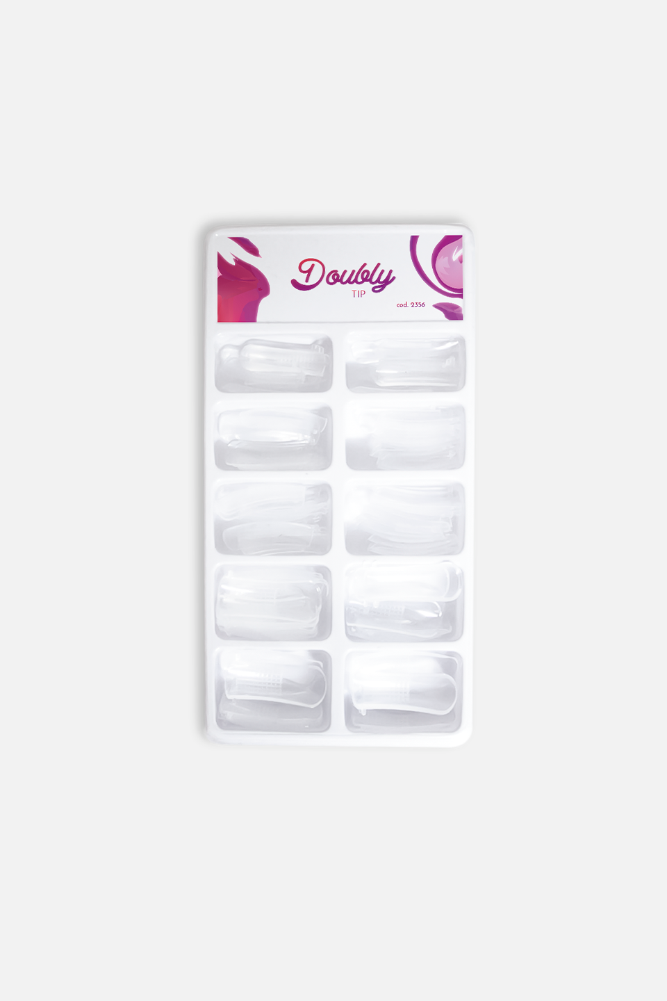 Tip trasparenti per allungamento Doubly Tip 100 pz