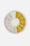 Ruota perline nail art oro e argento