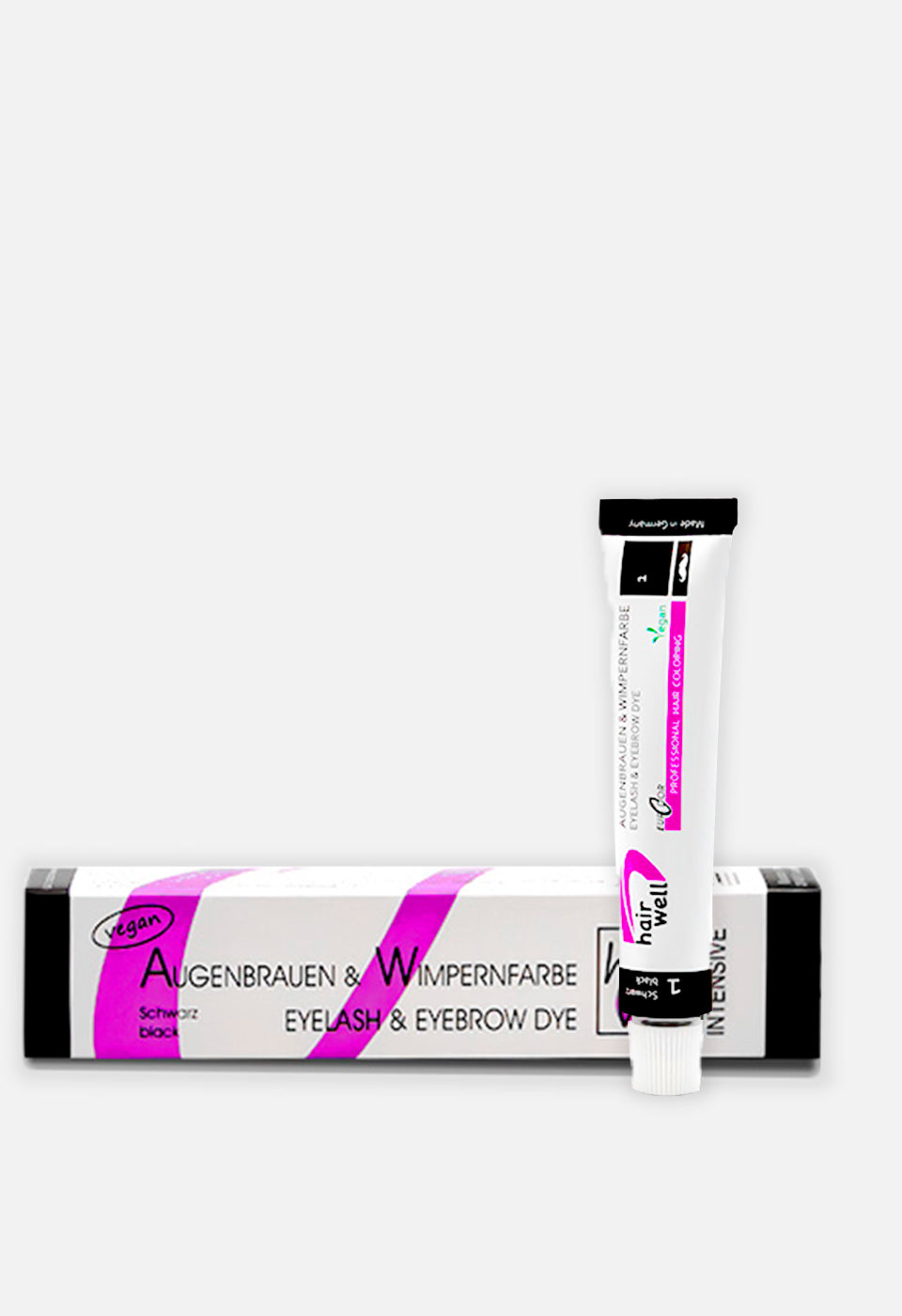 Eyelash and eyebrow tint black 1