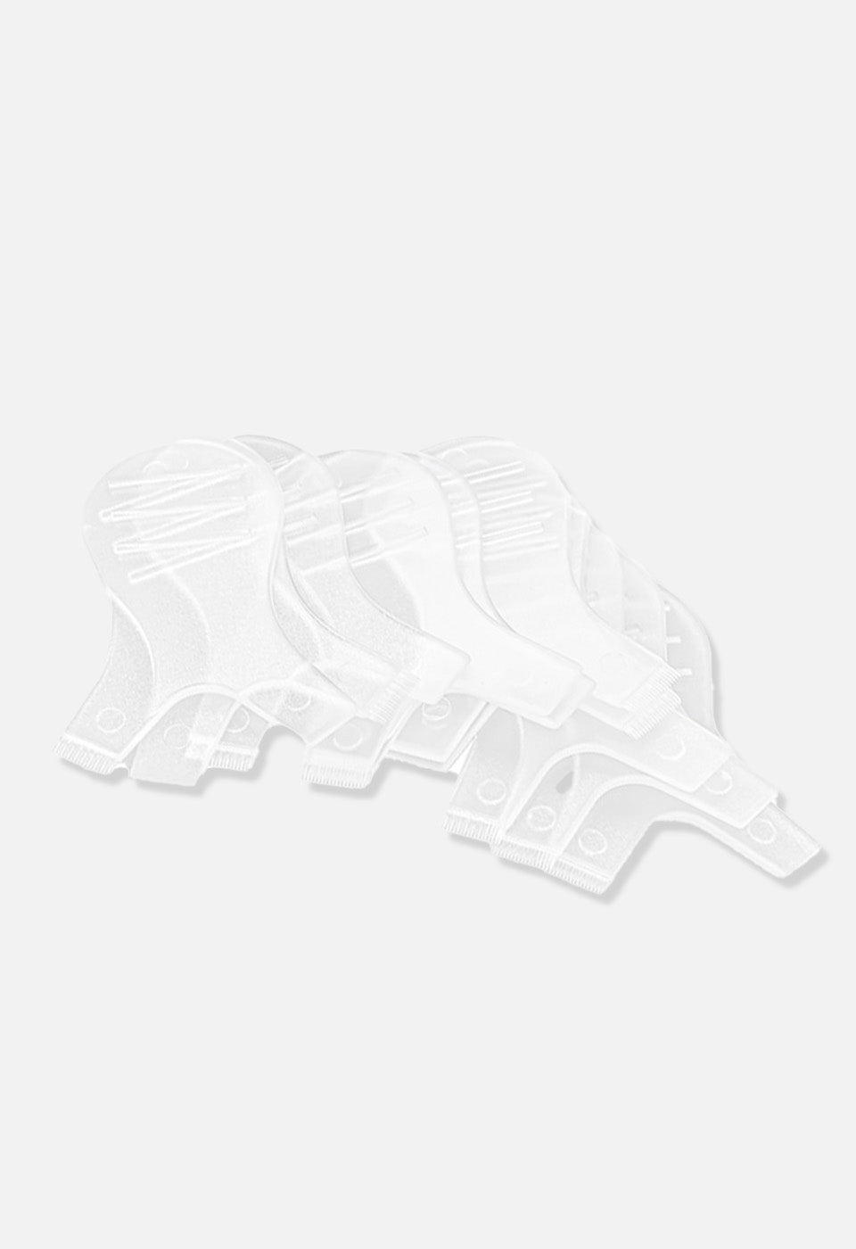 Peine forma Y transparente para lifting de pestañas 10 uds