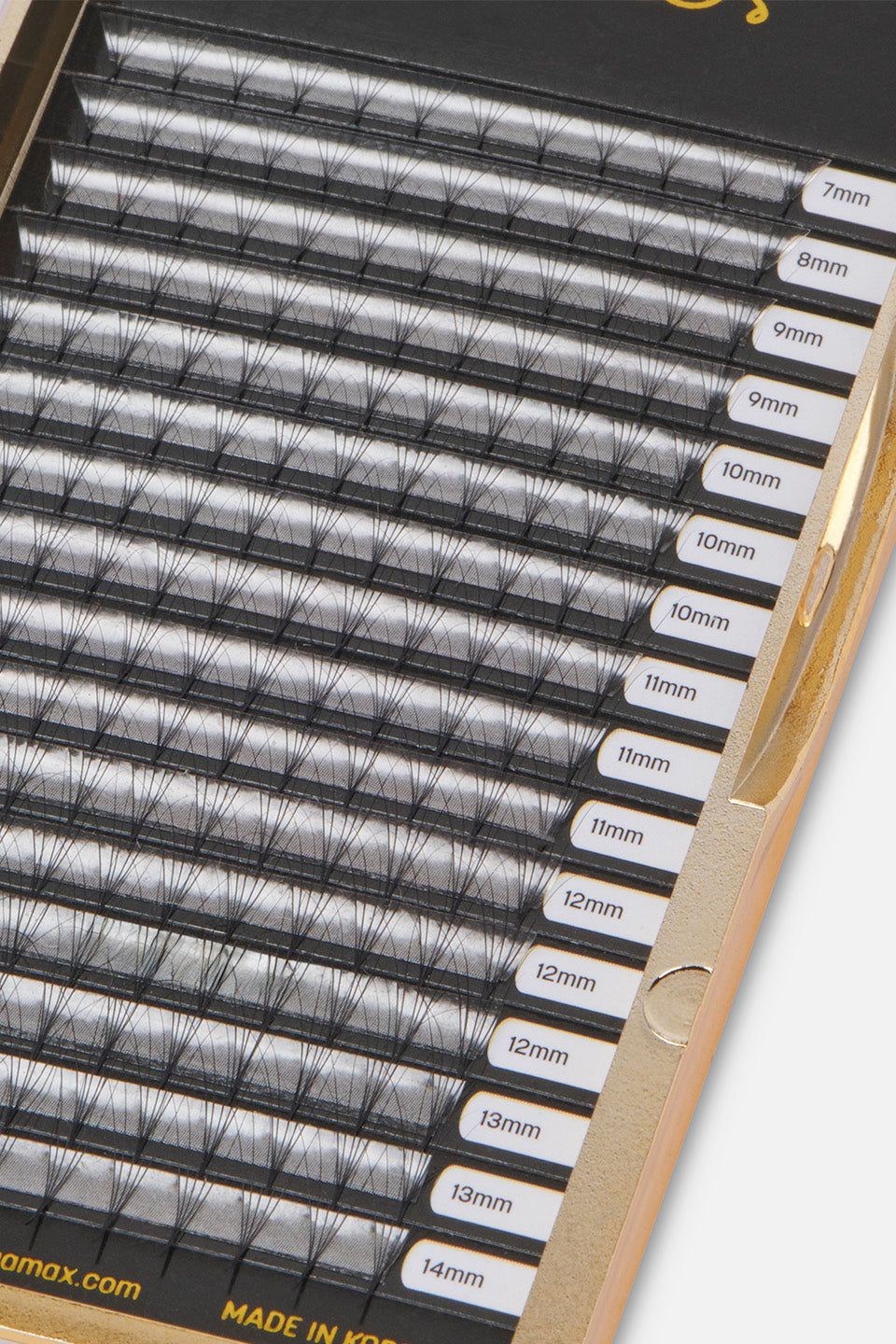 Ciglia finte a ciuffetti 5D curva D spess. 0,05 mm lunghezza 7–14 mm