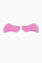 Due bigodini piatti fucsia per laminazione ciglia posizionati orizzontalmente speculari, evidenziando la forma anatomica e flessibile per la palpebra.