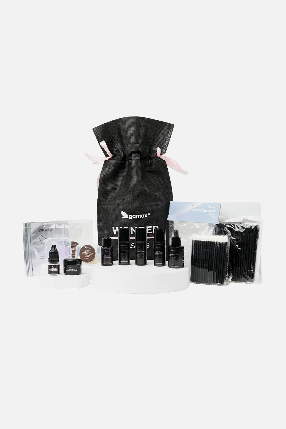 kit completo per trattamento di laminazione coreana con tutti i prodotti contenuti al suo interno.