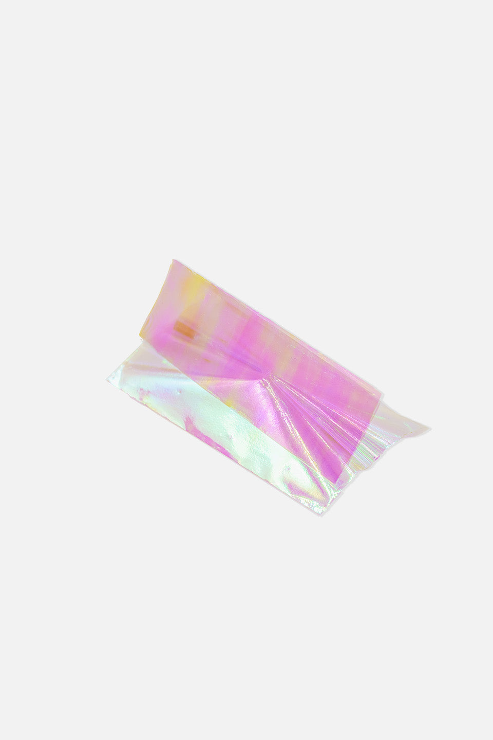 Foil para uñas efecto vidrio rosa