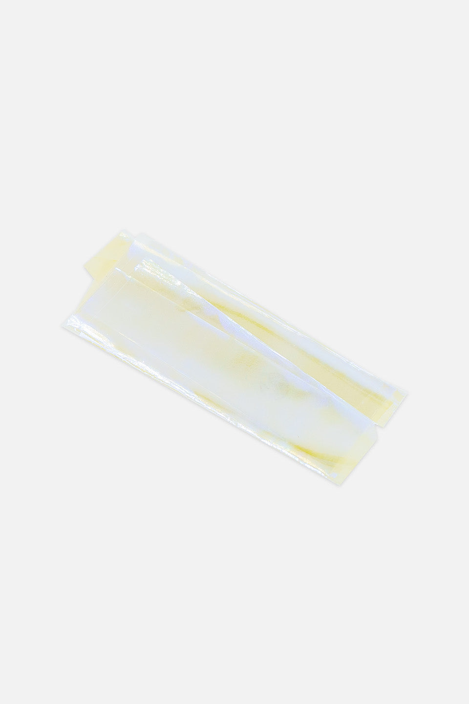 Foil para uñas efecto vidrio amarillo