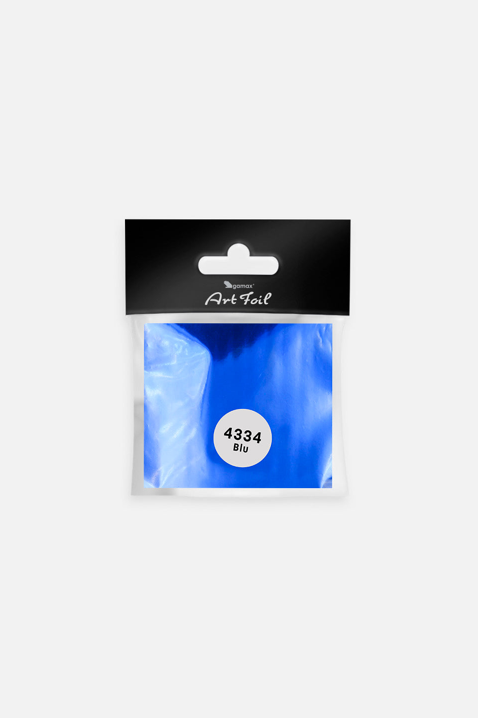 Foil para uñas color azul metalizado