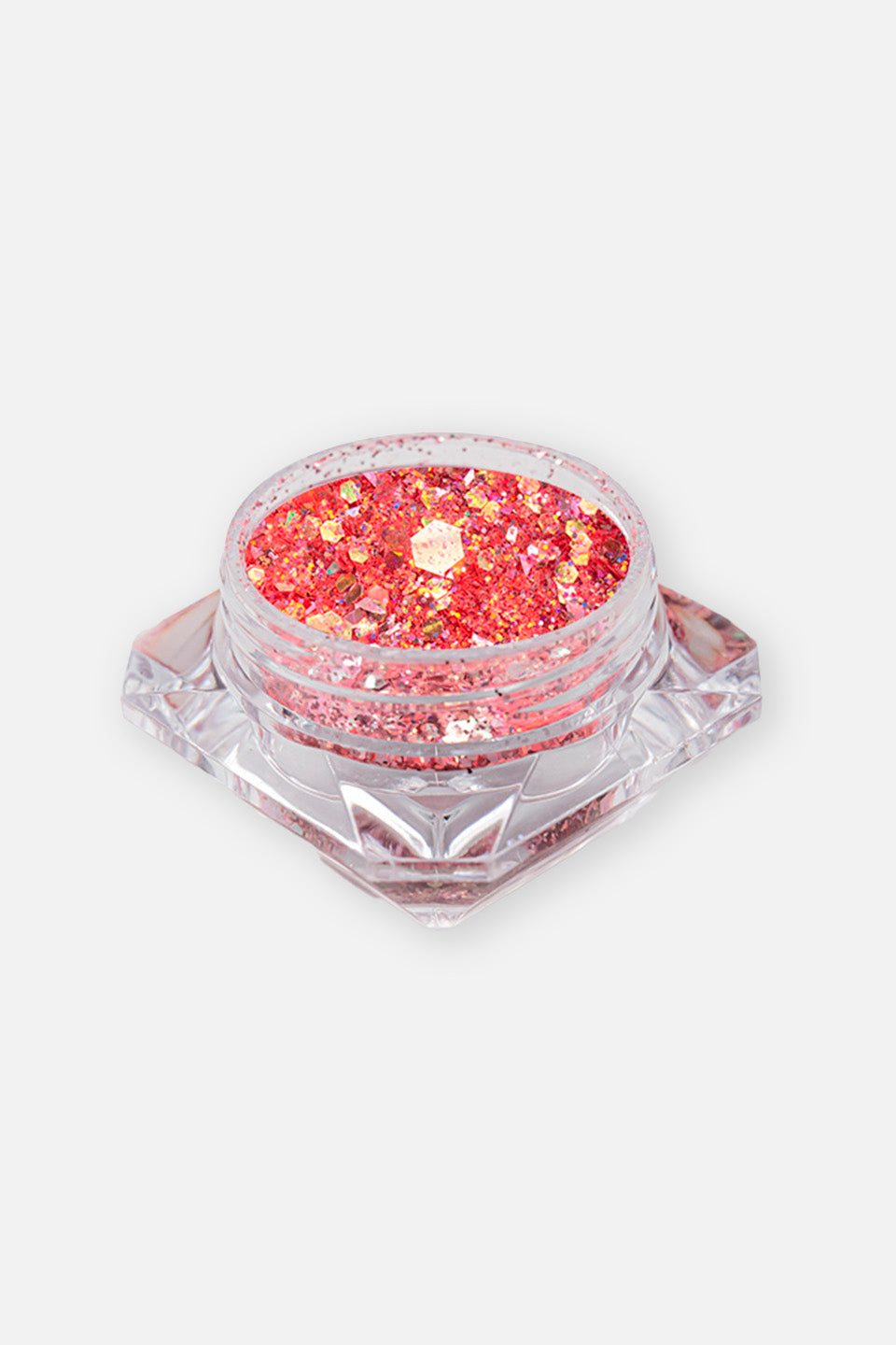 Orange nail sequins