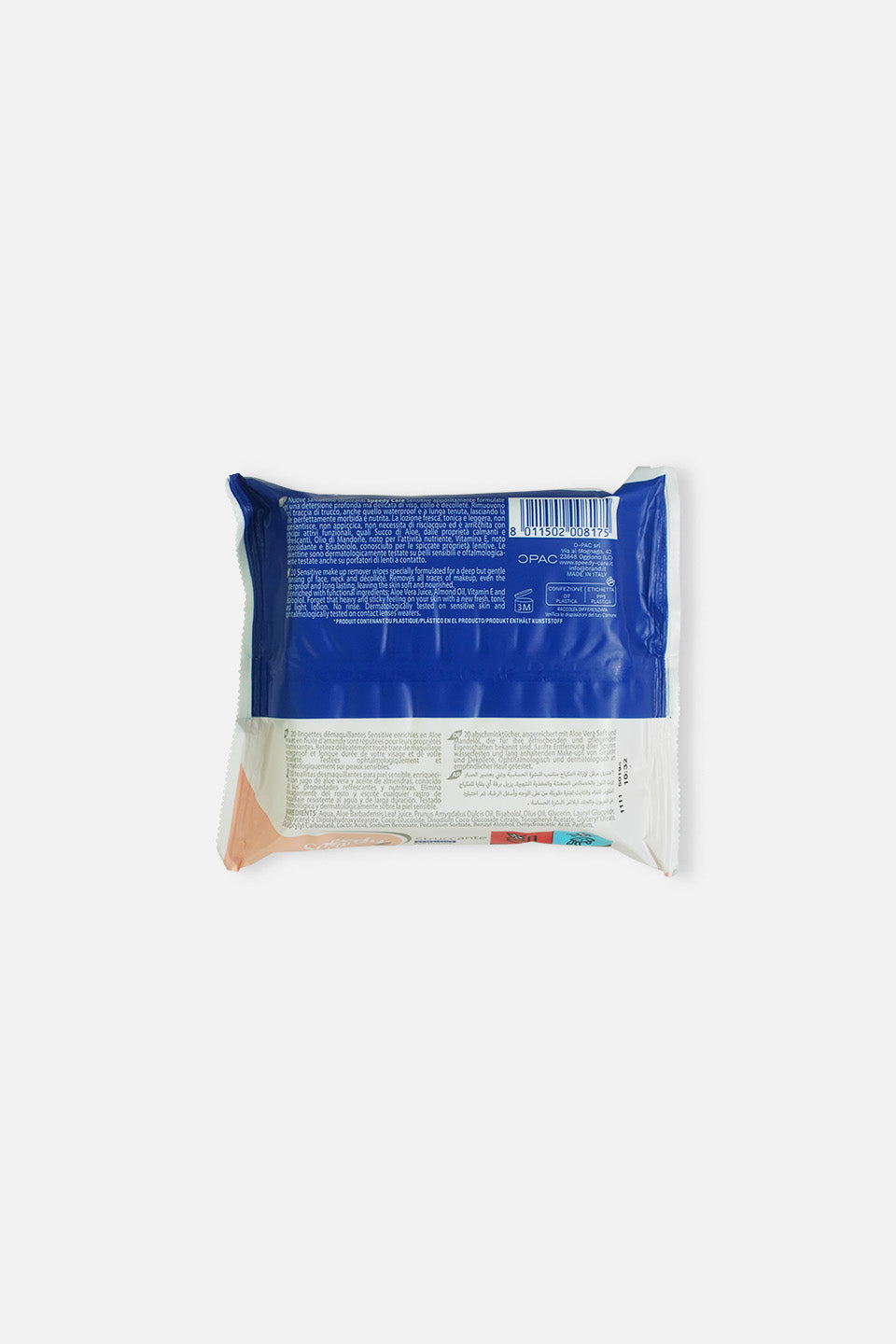 Salviette struccanti per pelli delicate