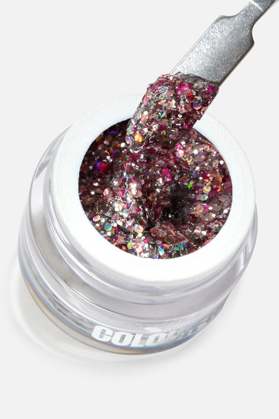 Gel UV de color rojo glitter Zouk 5 g