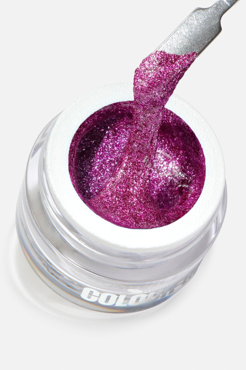 Gel UV de color fucsia glitter Charm 5 g