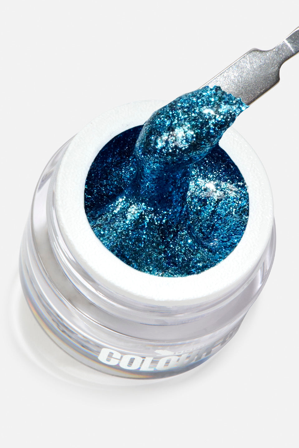 Gel UV de color azul glitter Charm Electric 5 g