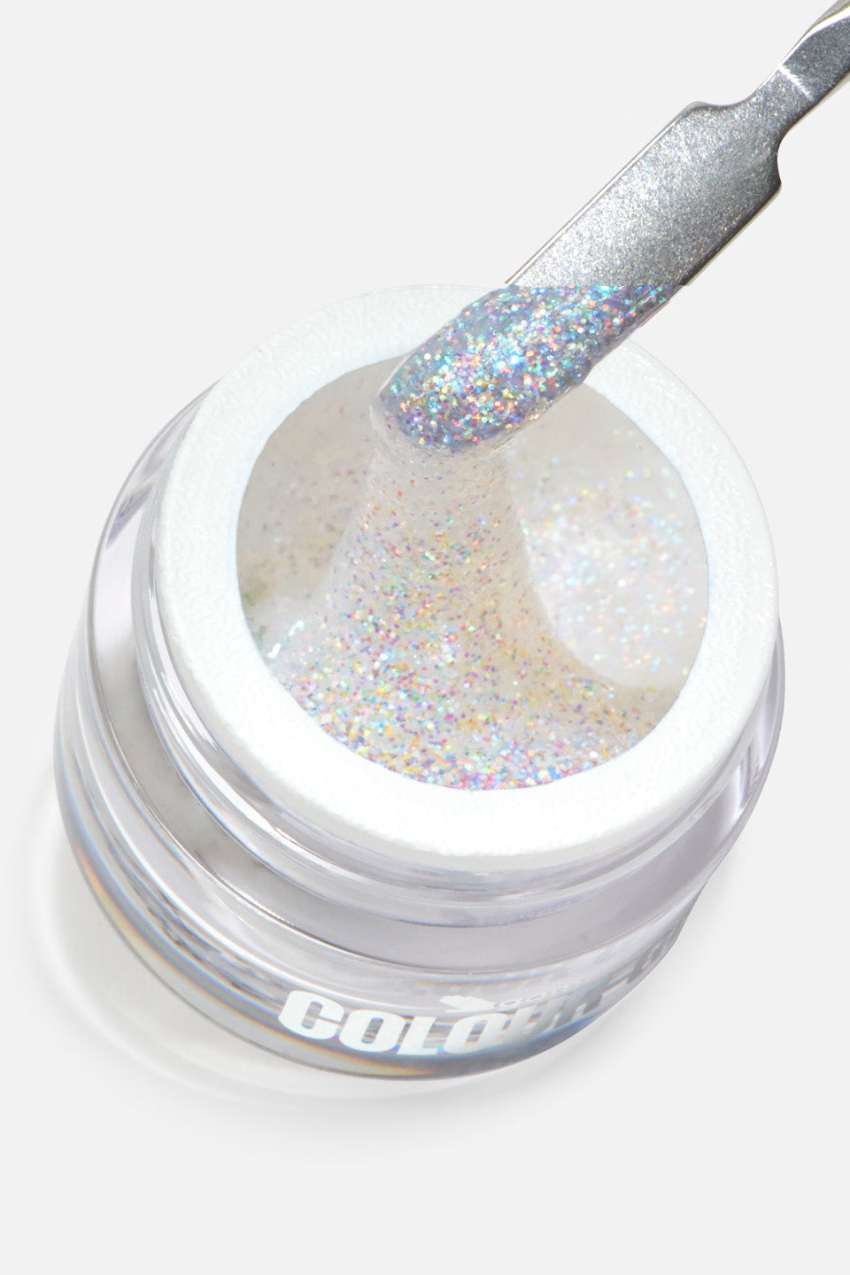 Gel UV colorato bianco glitter Fantasy 5 g