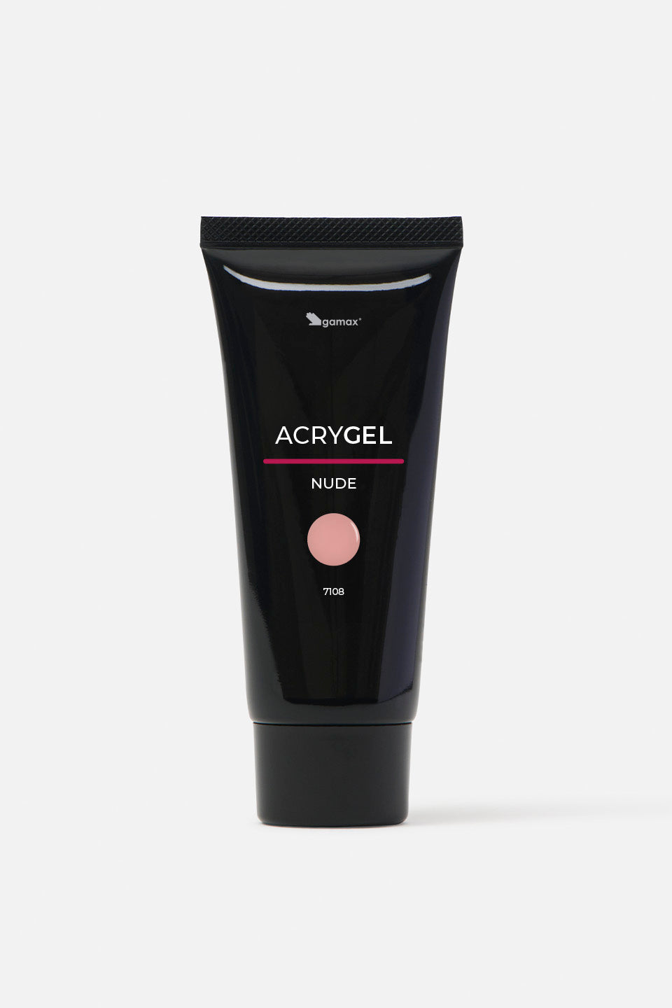 Tubetto di Acrygel Clear Gamax per ricostruzione unghie, colore trasparente, codice 7106.