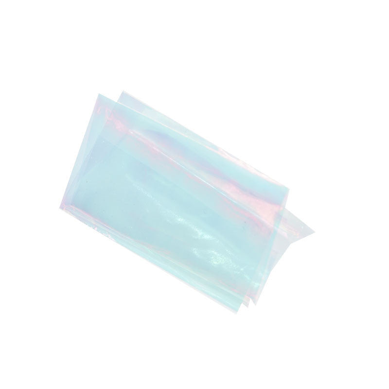 Art Foil unghie effetto vetro azzurro