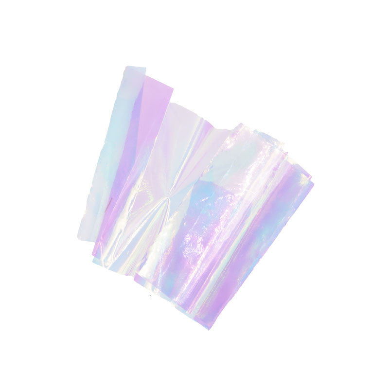 Art Foil unghie effetto vetro viola