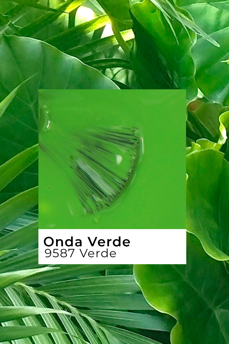 Lime Green Semi-Permanent Nail Polish Onda Verde 15 ml