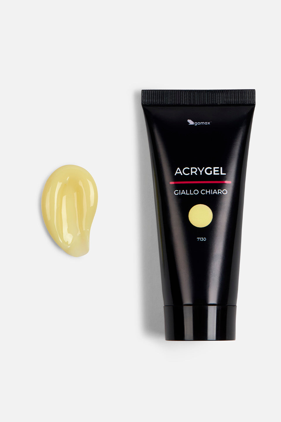 Acrygel per unghie colorato giallo composizione