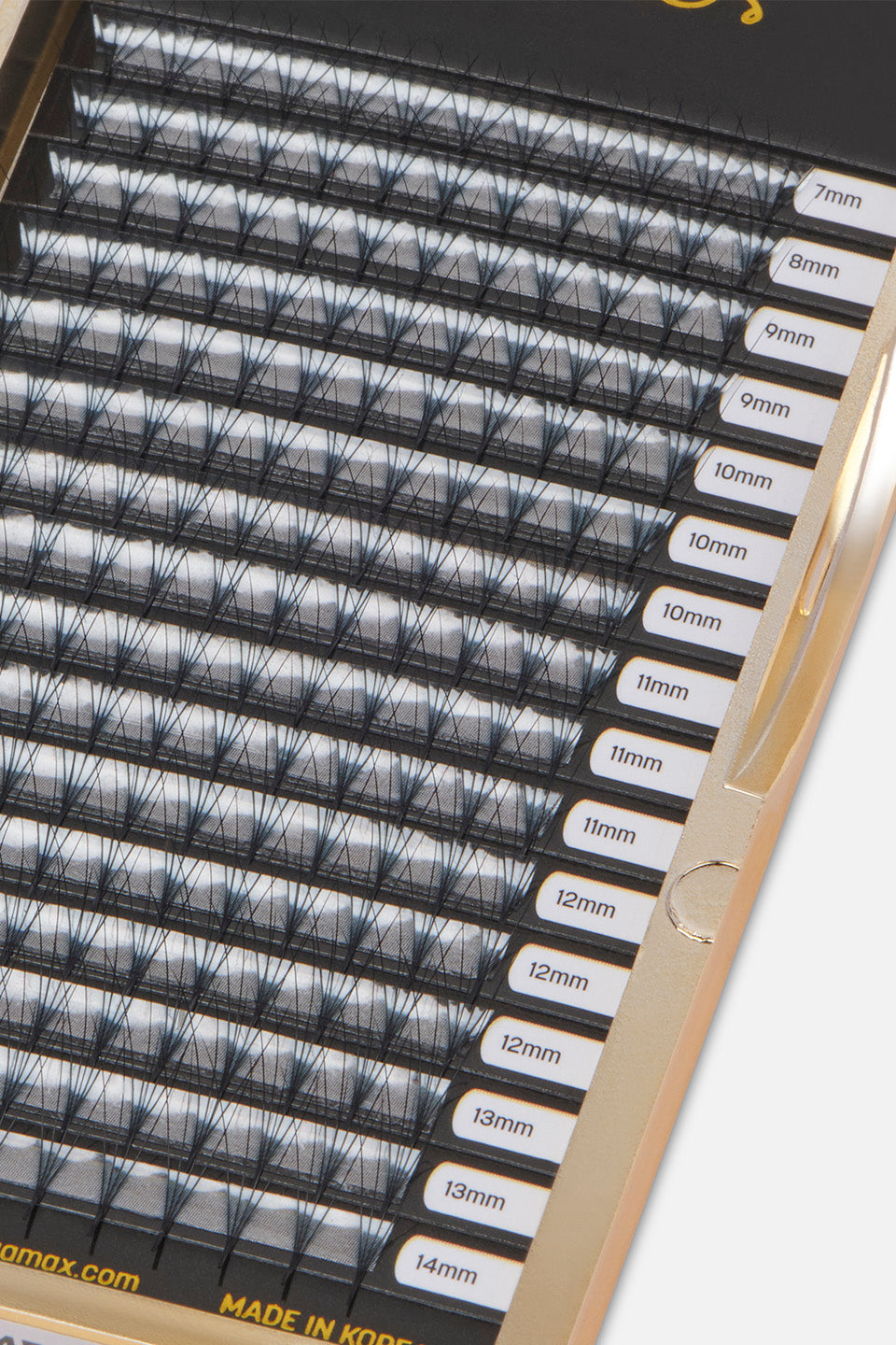 Ciglia finte a ciuffetti curva C spess. 0,07 lunghezza 7–14 mm 4D