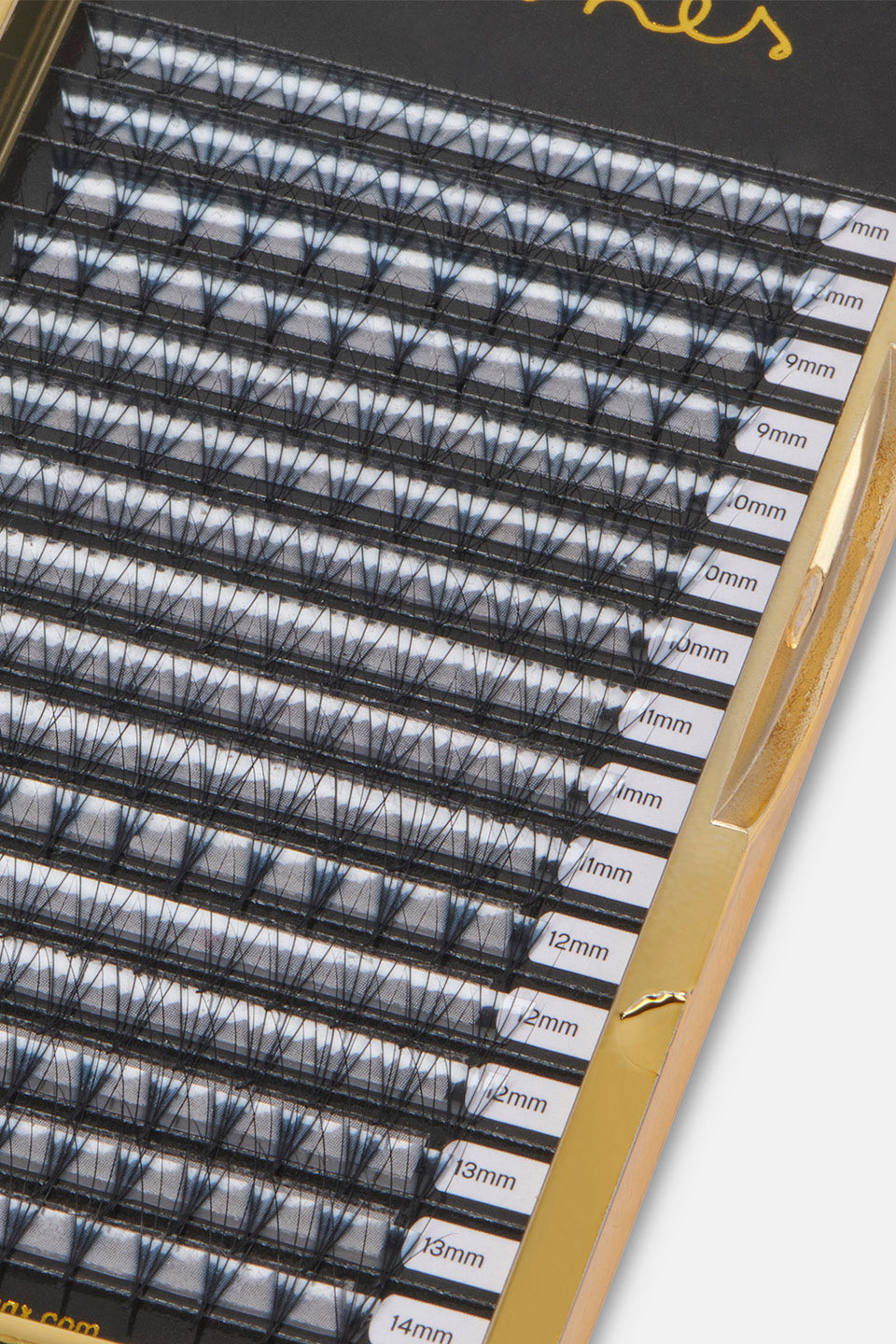 Ciglia finte a ciuffetti curva CC spess. 0,07 lunghezza 7-14 mm 4D