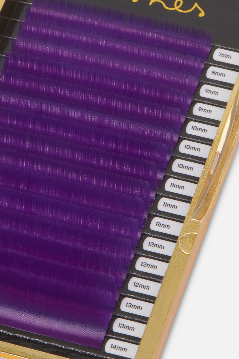 Box extension ciglia curva C sp. 0,10 mm; lunghezza 7–14 mm Viola scuro Silk