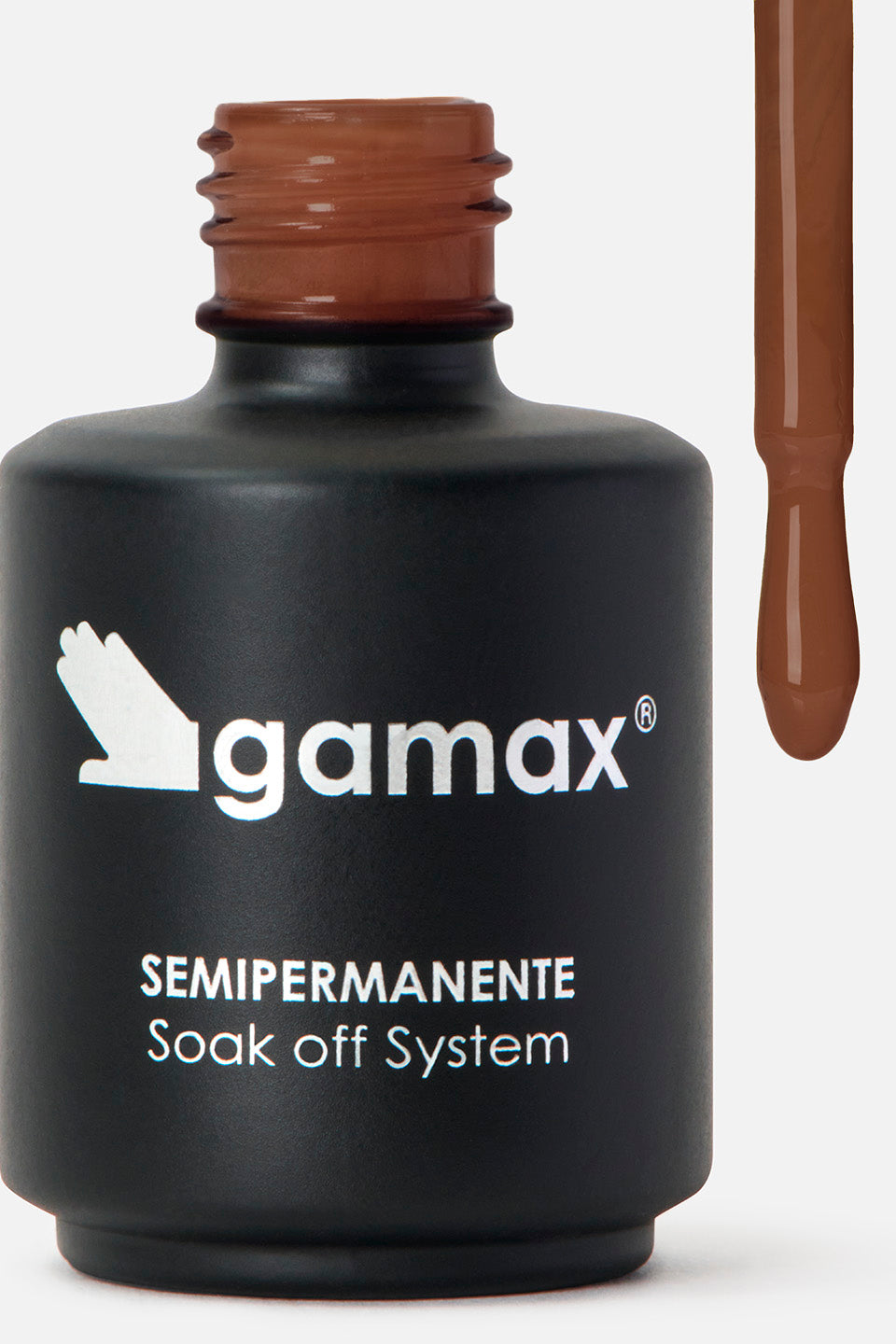 Pennello e flacone semipermanente marrone gofy