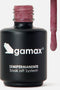 Flacone nero su sfondo neutro contenente smalto semipermanente gamax sparkly pink