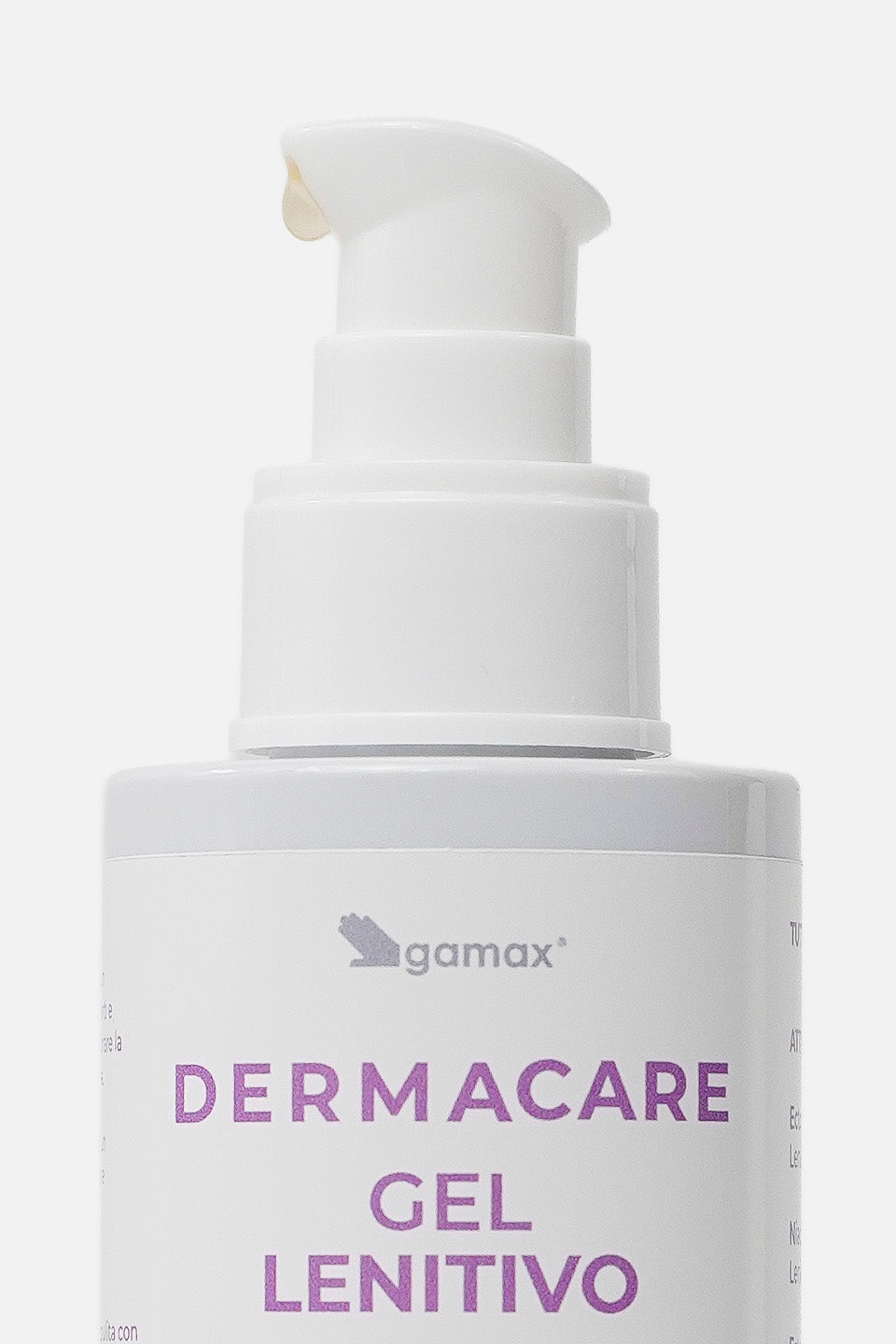 gel lenitivo dettaglio beccuccio ed etichetta