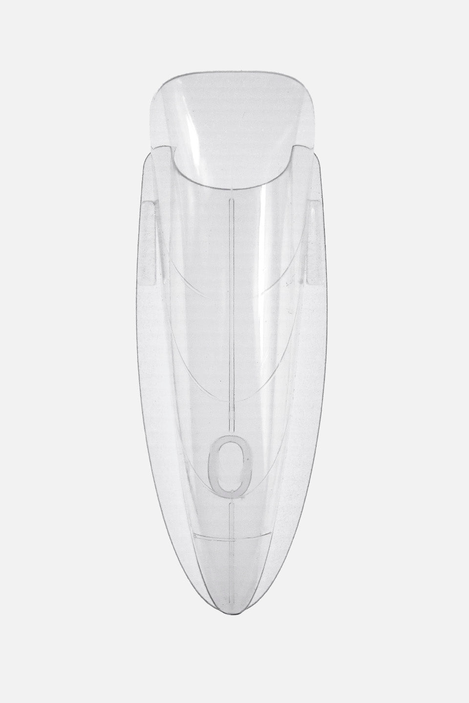 Vista ravvicinata della Sandwich Tip Mandorla montata. La tip superiore e la base inferiore sono unite l'una dentro l'altra, evidenziando la caratteristica punta a mandorla e lo spazio interno creato dalla sovrapposizione dei due pezzi per l'inserimento del prodotto o delle decorazioni.