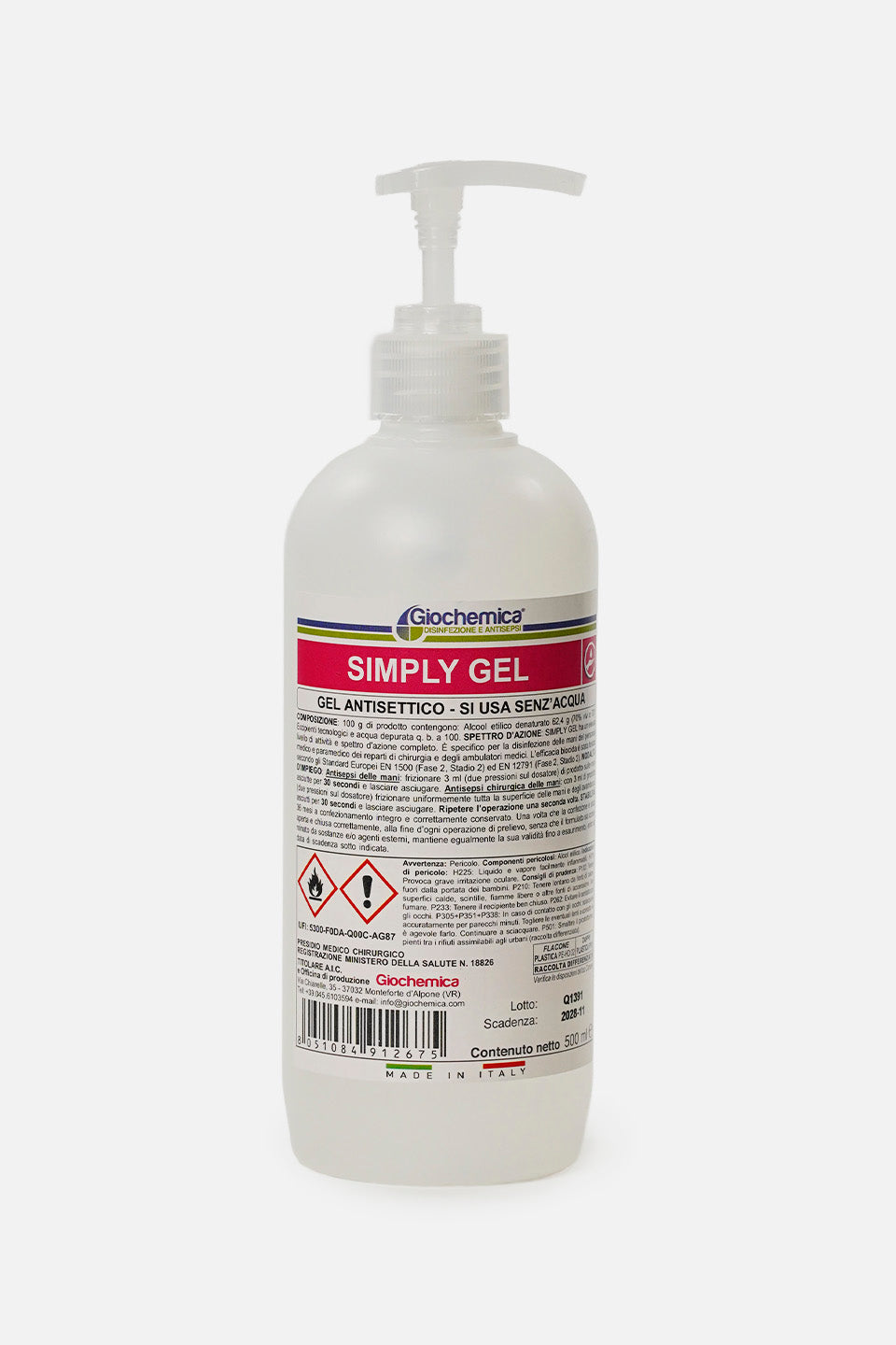 gel antisettico simply gel per mani