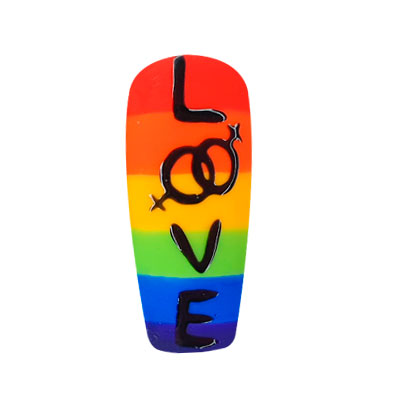 nail art love gay