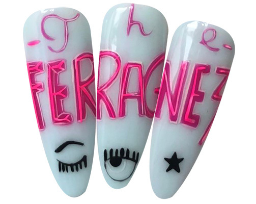 the ferragnez nail art