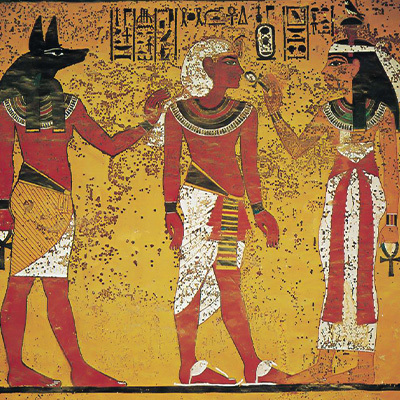 piedi degli egizi in una raffigurazione antica