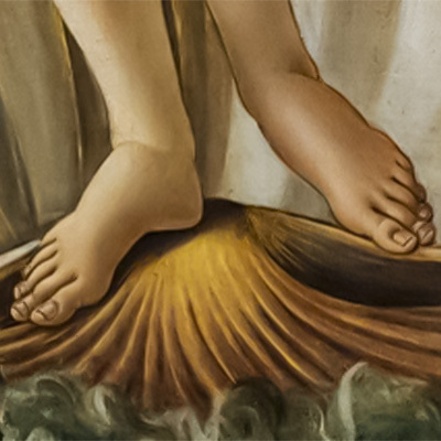 piedi della venere di botticelli
